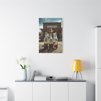 Saloon Bottle Shooting Challenge Wall Art & Canvas Print