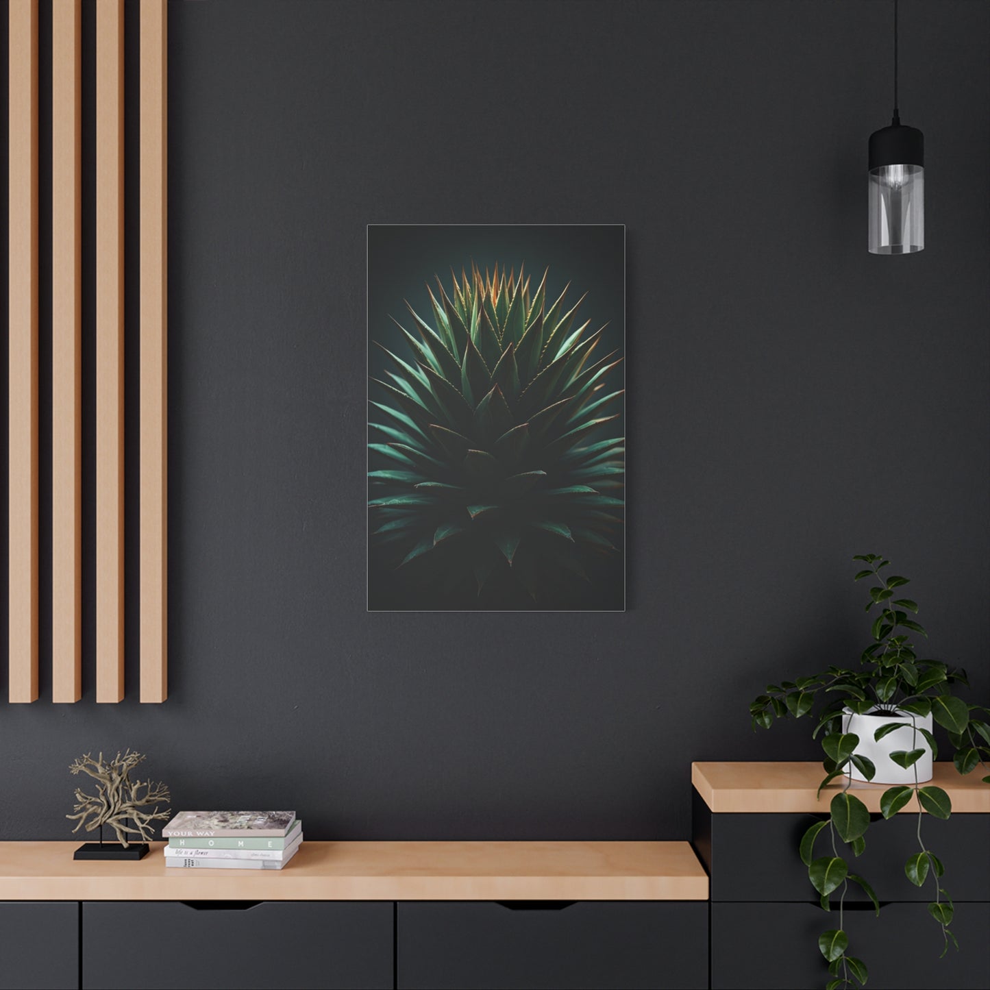 Desert Radiance Agave Sculpture Wall Art & Canvas Prints
