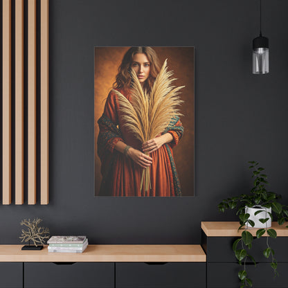Harvest Spirit Bohemian Woman Wall Art & Canvas Prints