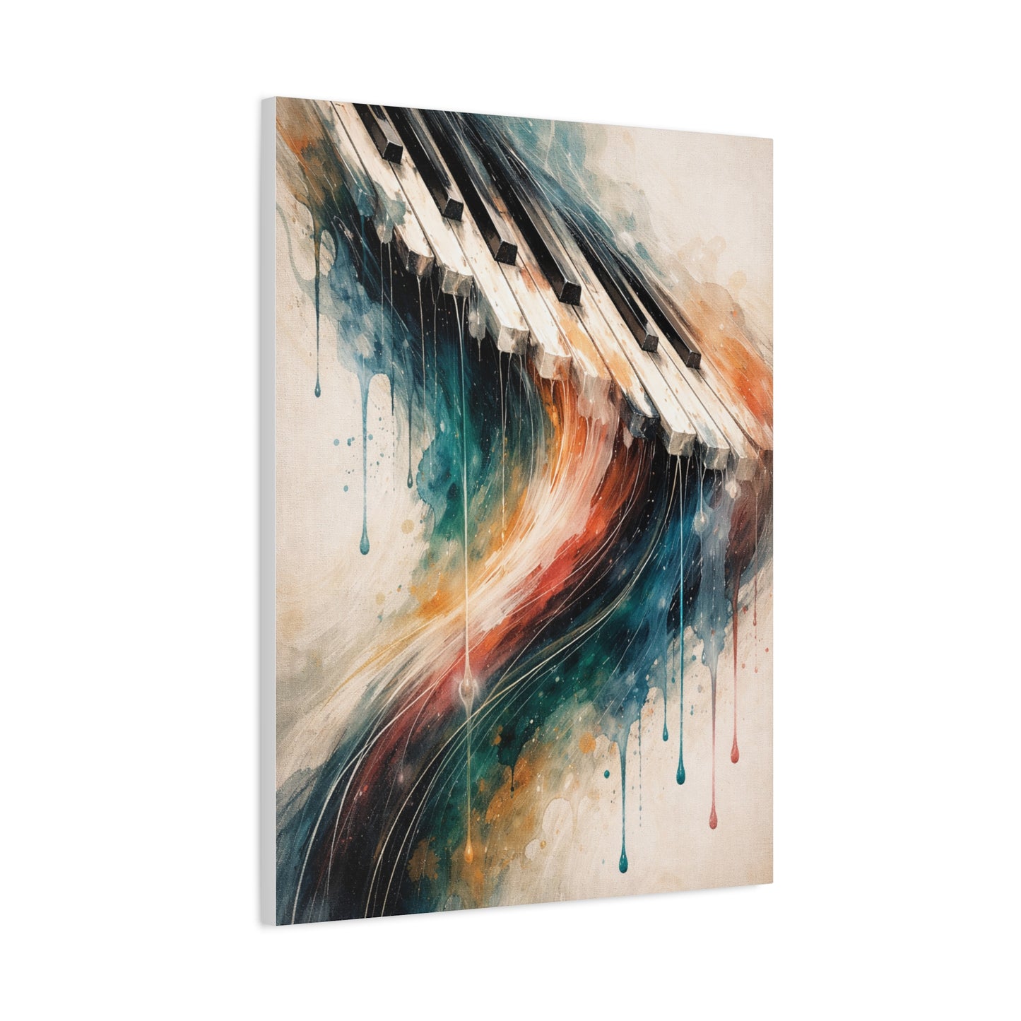 Abstract Piano Wave Flow Wall Art & Canvas Print