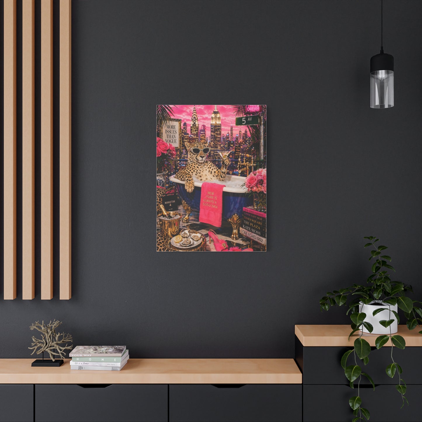 Pop Surreal NYC Luxury Scene Wall Art & Canvas Print