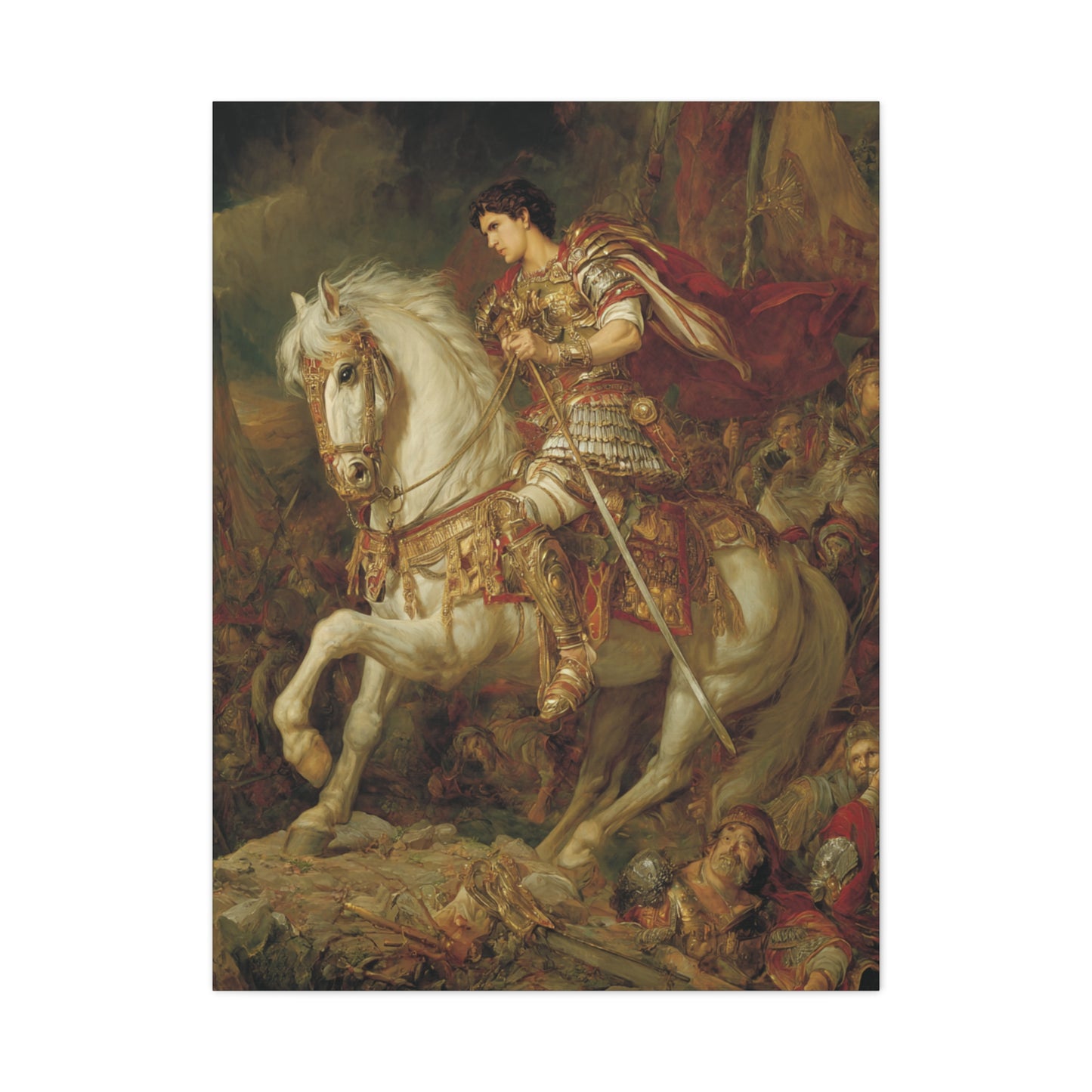 Alexander the Great Commanding The Battlefield Wall Art & Canvas Print