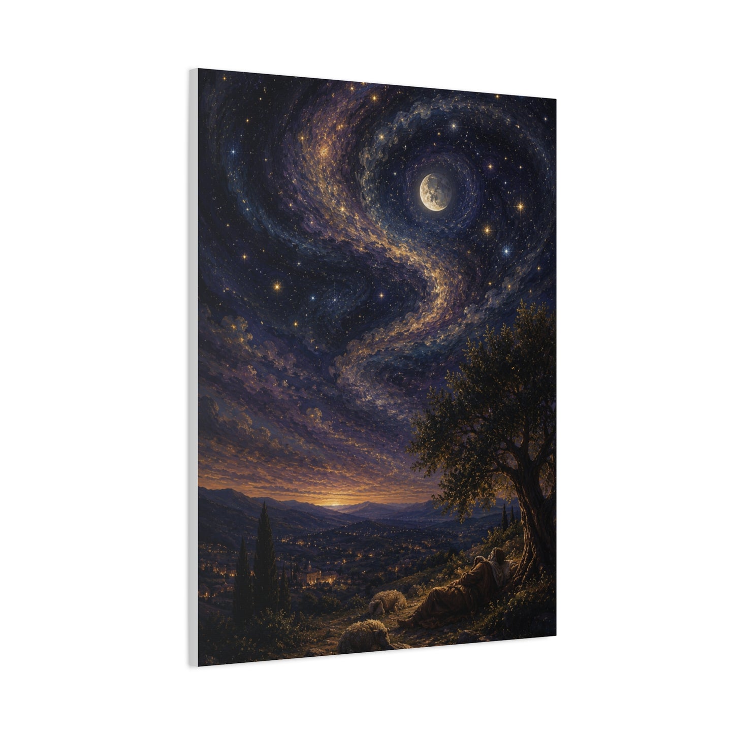 Psalm 8 Celestial Wonder Scripture Wall Art & Canvas Print