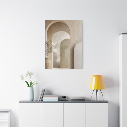 Soft Neutral Architectural Arch Wall Art & Canvas Print