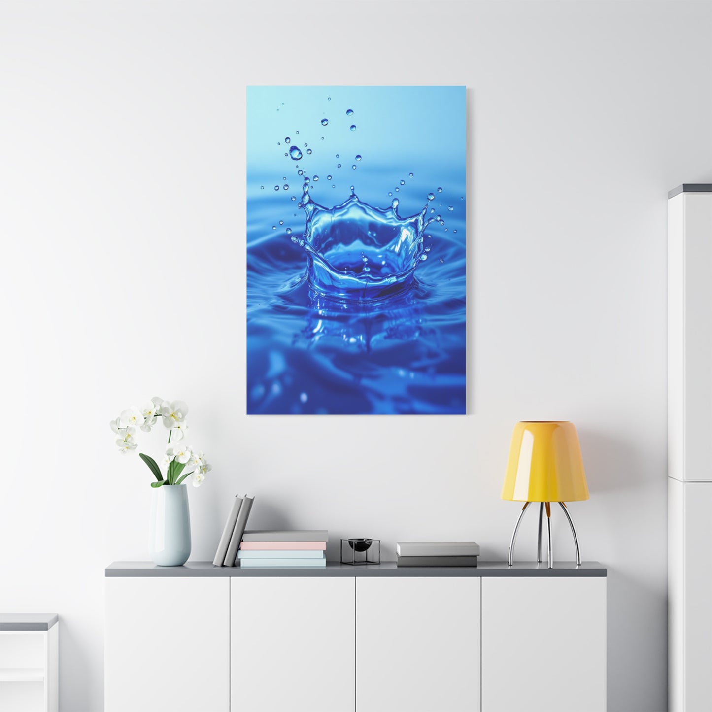 Crowned Water Splash Wall Art & Canvas Prints