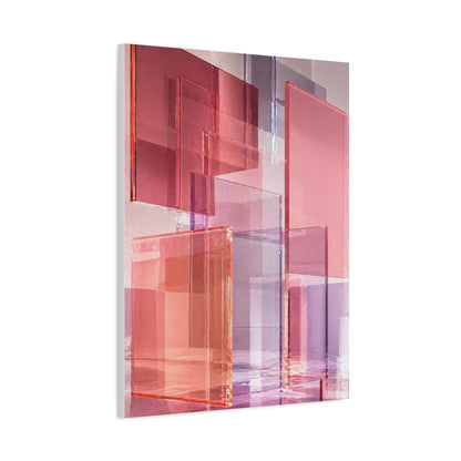 Blush Acrylic Glass Illusion Wall Art & Canvas Print