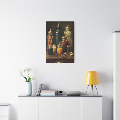 Premium Spice Jars Still Life Wall Art & Canvas Print
