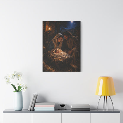 Nativity of Christ Holy Night Wall Art & Canvas Print