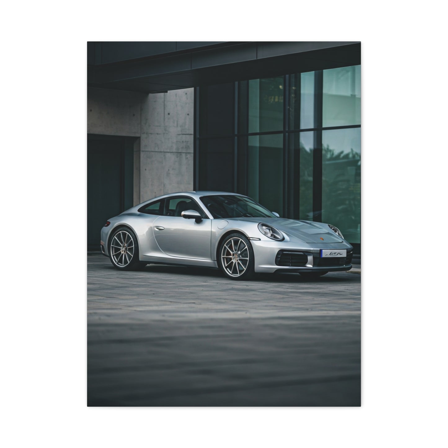 Porsche 911 Modern Courtyard Elegance Wall Art & Canvas Prints