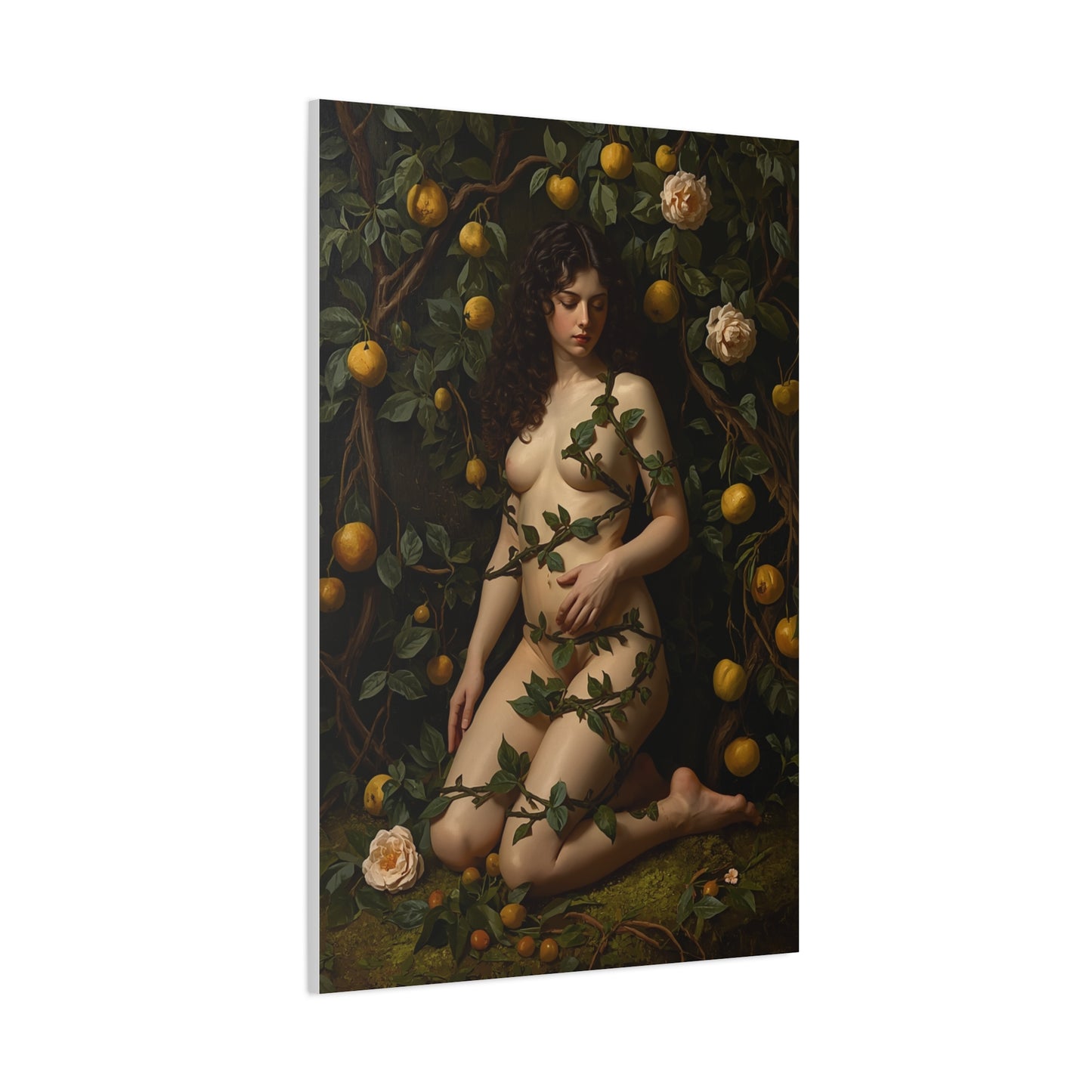 Classical Garden Vine Figure Wall Art & Canvas Print