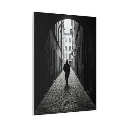 Solitary Alley Silhouette Wall Art & Canvas Prints