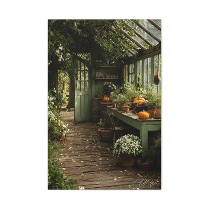 Farmhouse Greenhouse Harvest Interior Wall Art & Canvas Print