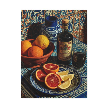 Italian Citrus & Majolica Still Life Wall Art & Canvas Print