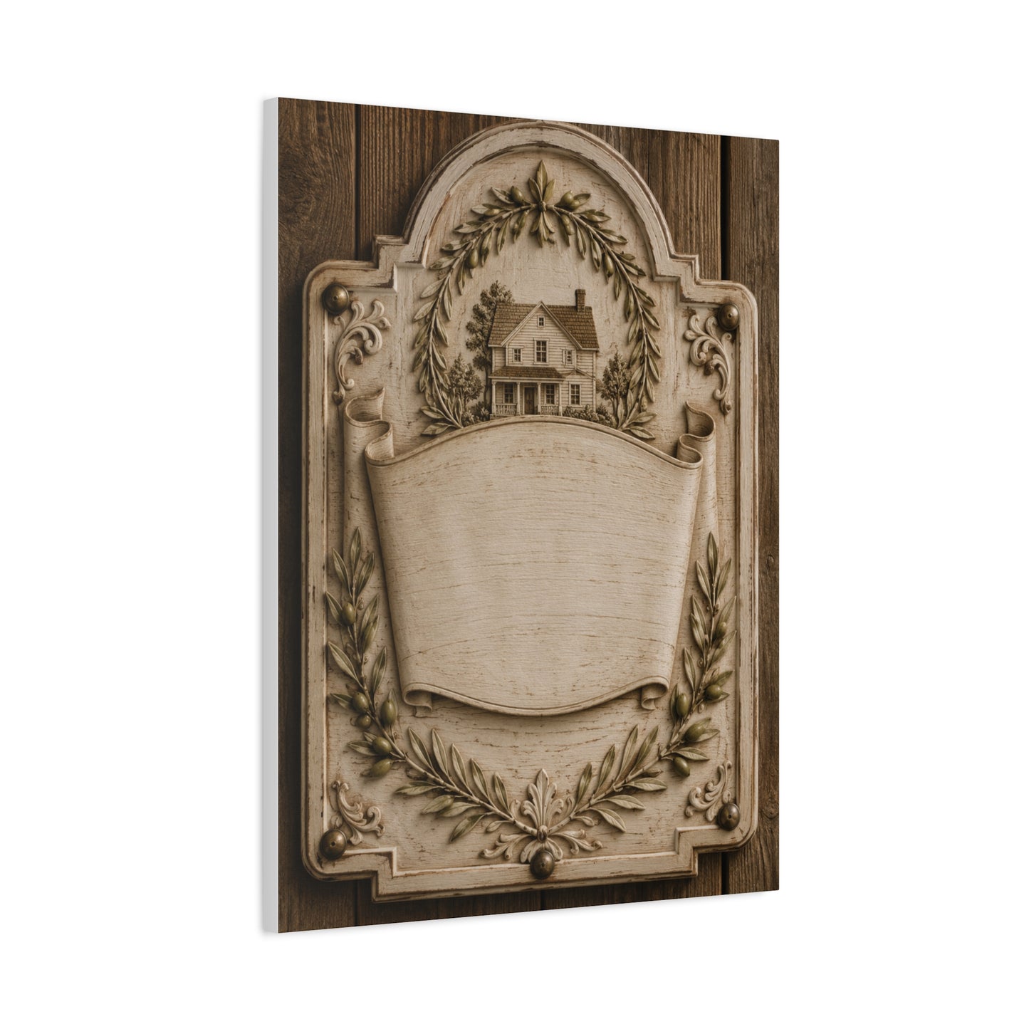 Home Blessing Carved Scripture Plaque Wall Art & Canvas Print