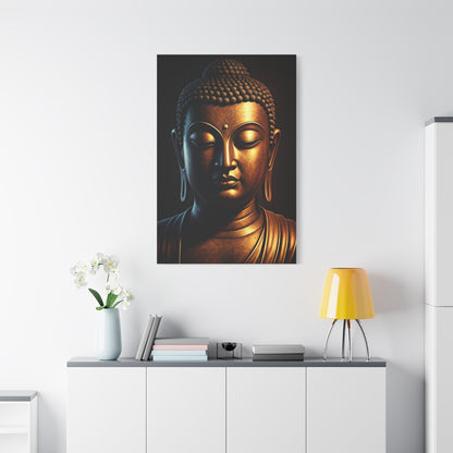 Golden Spark Buddha Meditation Wall Art & Canvas Prints