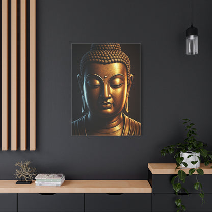 Shadow Glow Buddha Meditation Portrait Wall Art & Canvas Prints