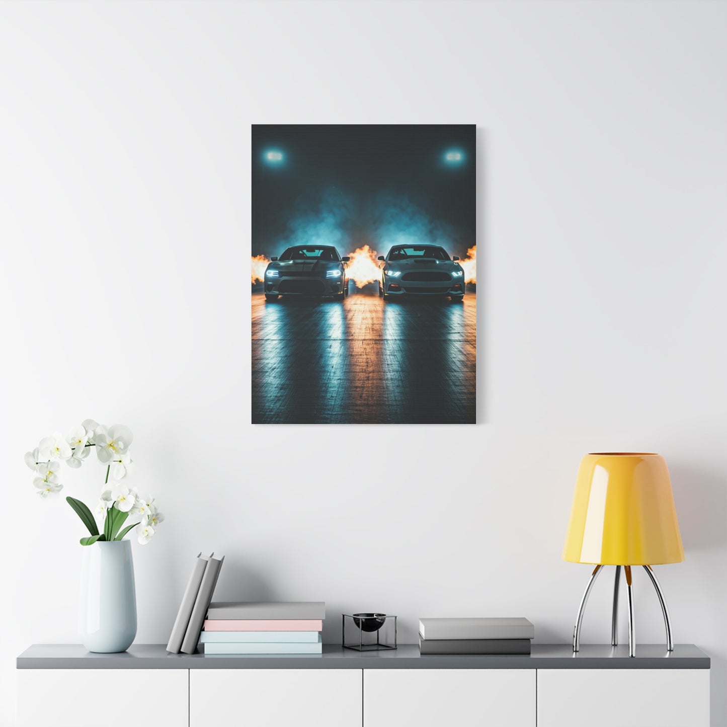 Fireline Standoff – Hellcat vs Supercharged Mach 1 Wall Art & Canvas Prints