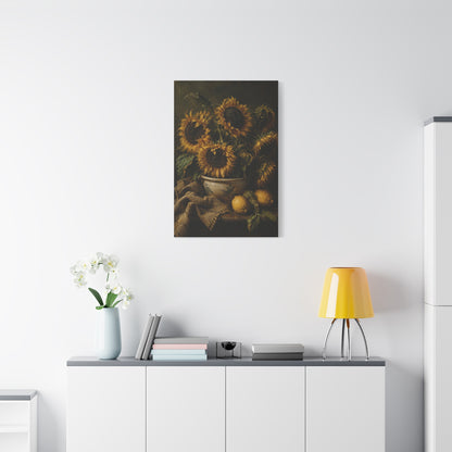 Baroque Sunflower Arrangement Wall Art & Canvas Print