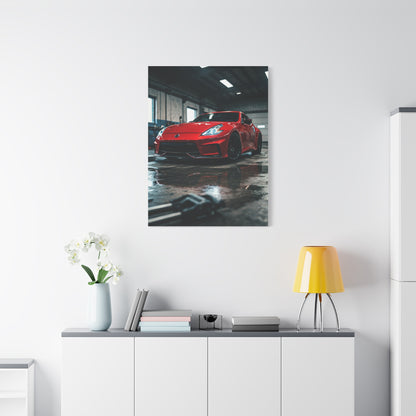 Nissan 370Z Underground Mechanic Garage Wall Art & Canvas Prints
