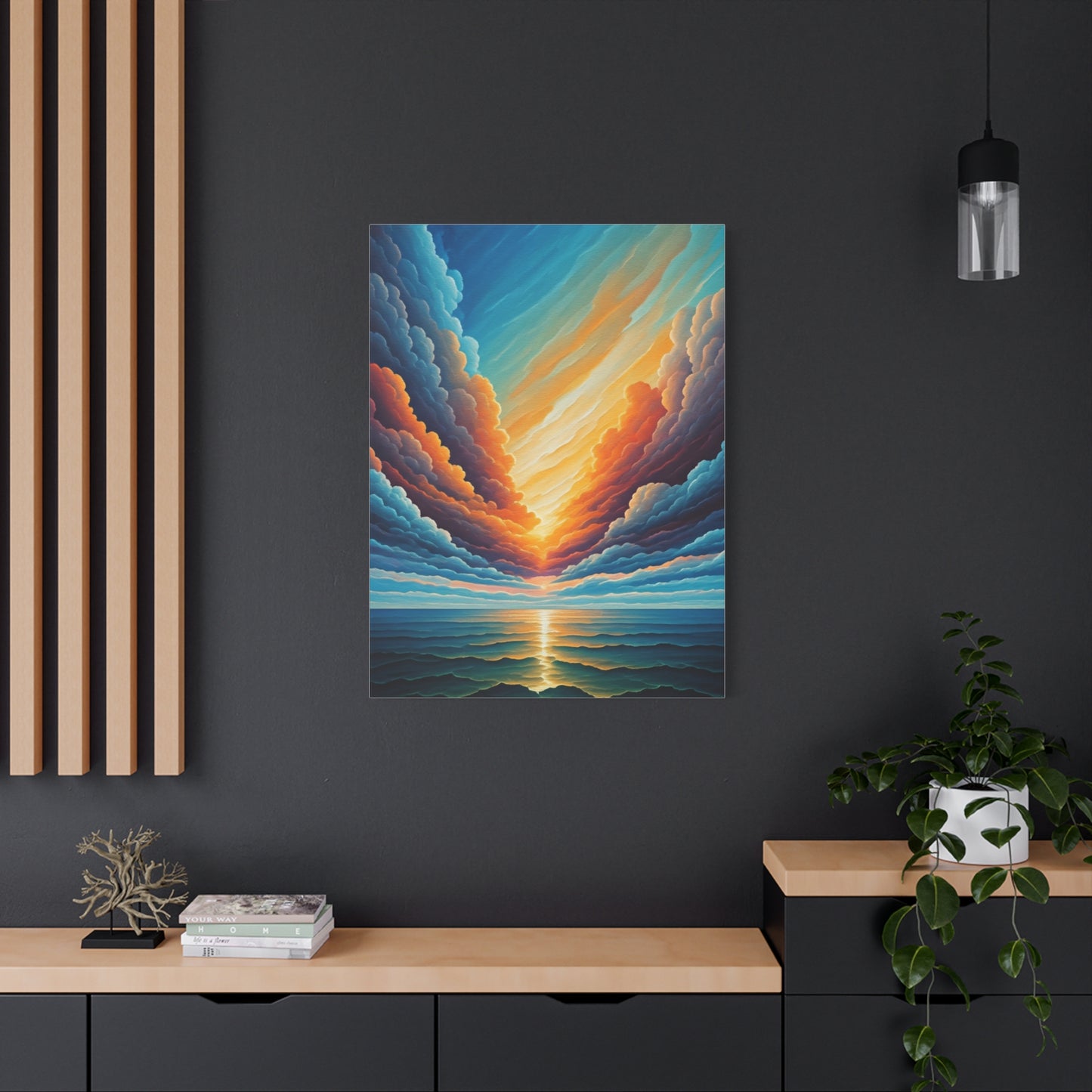 Radiant Horizon Reflection Wall Art & Canvas Print