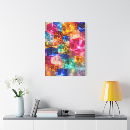 Luminous Acrylic-Glass Cubes Wall Art & Canvas Print