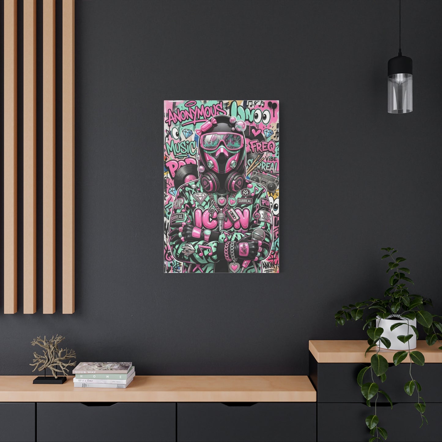 Pop Graffiti Music Icon Wall Art & Canvas Print