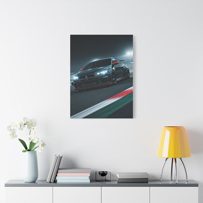 Mitsubishi Lancer Evolution X Circuit Attack Wall Art & Canvas Prints