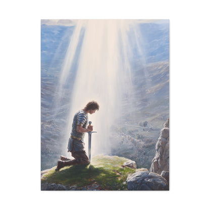 King Arthur Claiming Excalibur Sacred Destiny Wall Art & Canvas Print