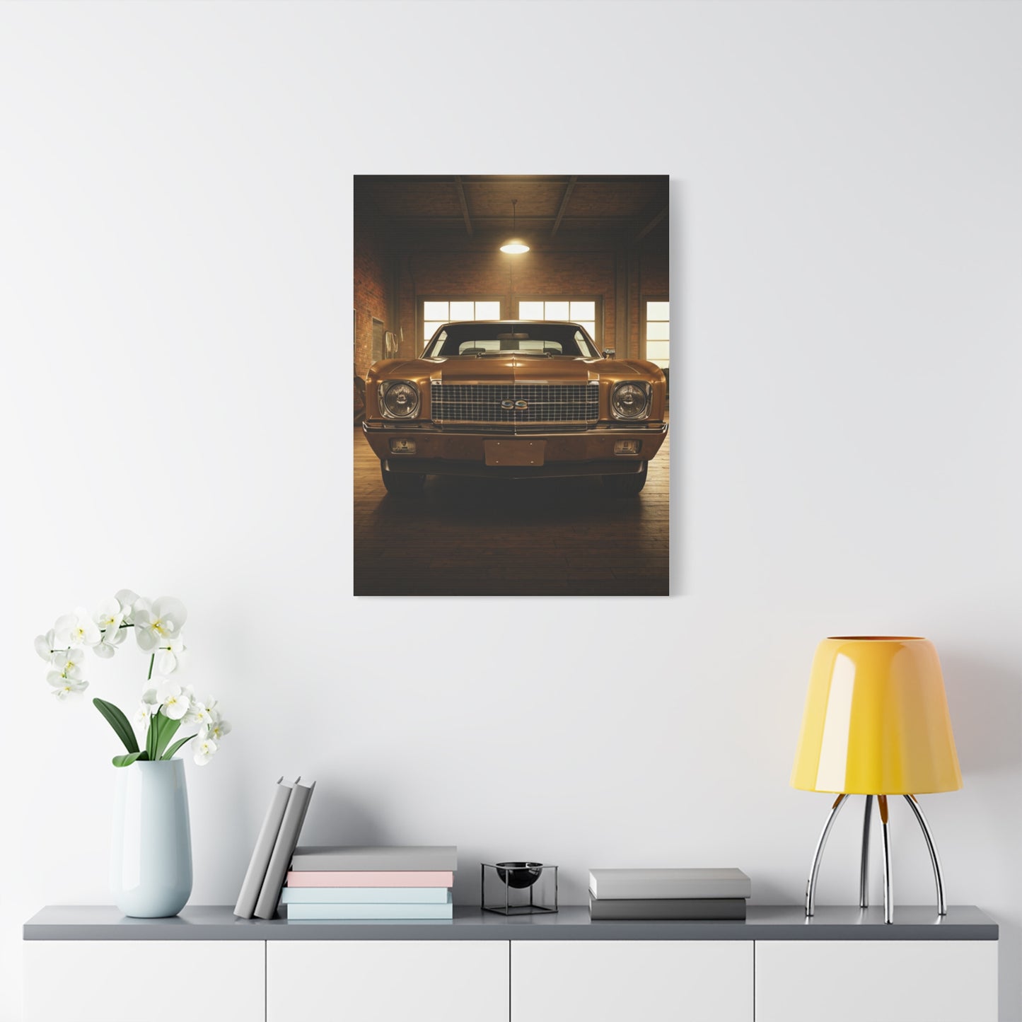Chevrolet Chevelle SS Vintage Muscle Garage Wall Art & Canvas Prints