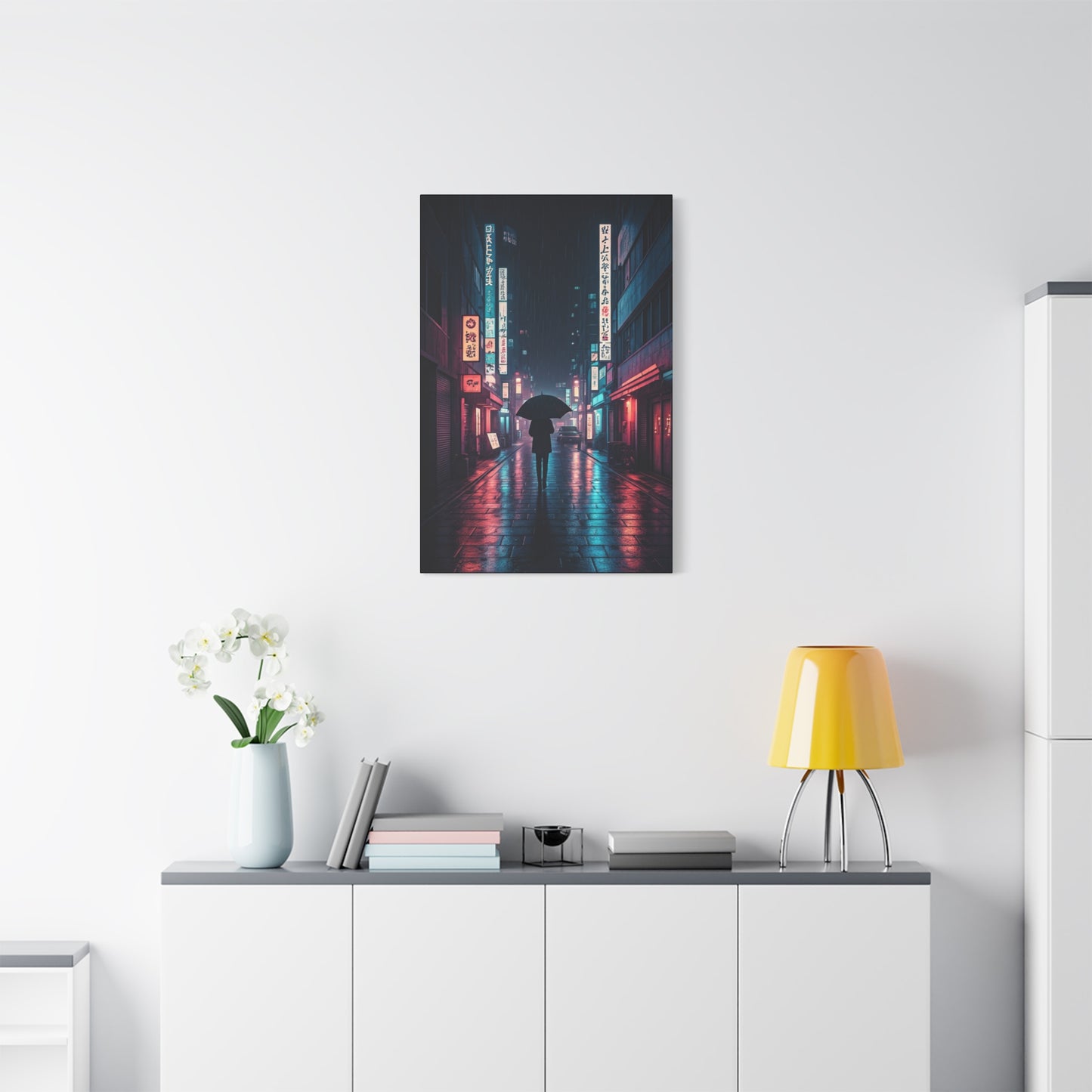Rainlit City Solitude Wall Art & Canvas Prints