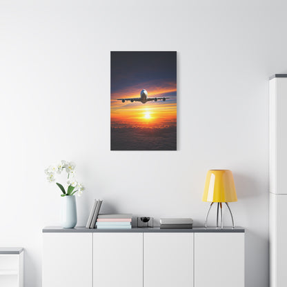 Sunset Horizon Flight Triumph Wall Art & Canvas Prints