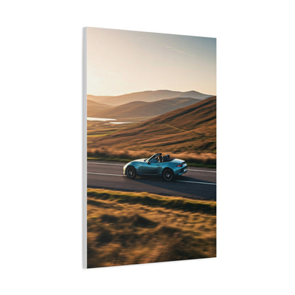 Mazda MX-5 Miata Winding Countryside Road Wall Art & Canvas Prints