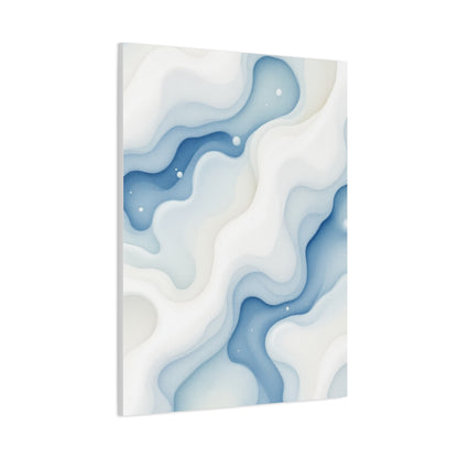 Flowing Blue Marble Waves Wall Art & Canvas Prints