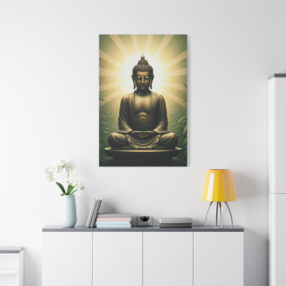 Sunburst Serenity Buddha Meditation Wall Art & Canvas Prints
