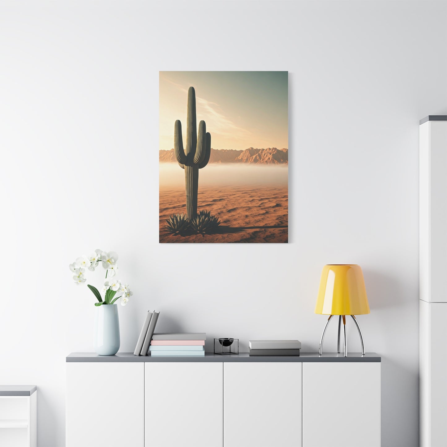 Sunrise Saguaro Desert Horizon Wall Art & Canvas Prints