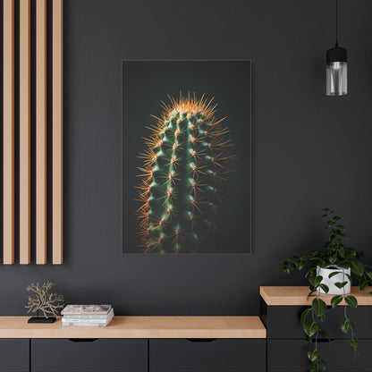 Golden Spine Barrel Cactus Close-Up Wall Art & Canvas Prints
