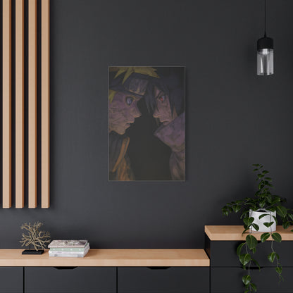 Naruto Uzumaki vs Sasuke Uchiha Final Stare Down Wall Art & Canvas Print