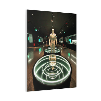 Cosmic Core Human Sculpture Wall Art & Canvas Print