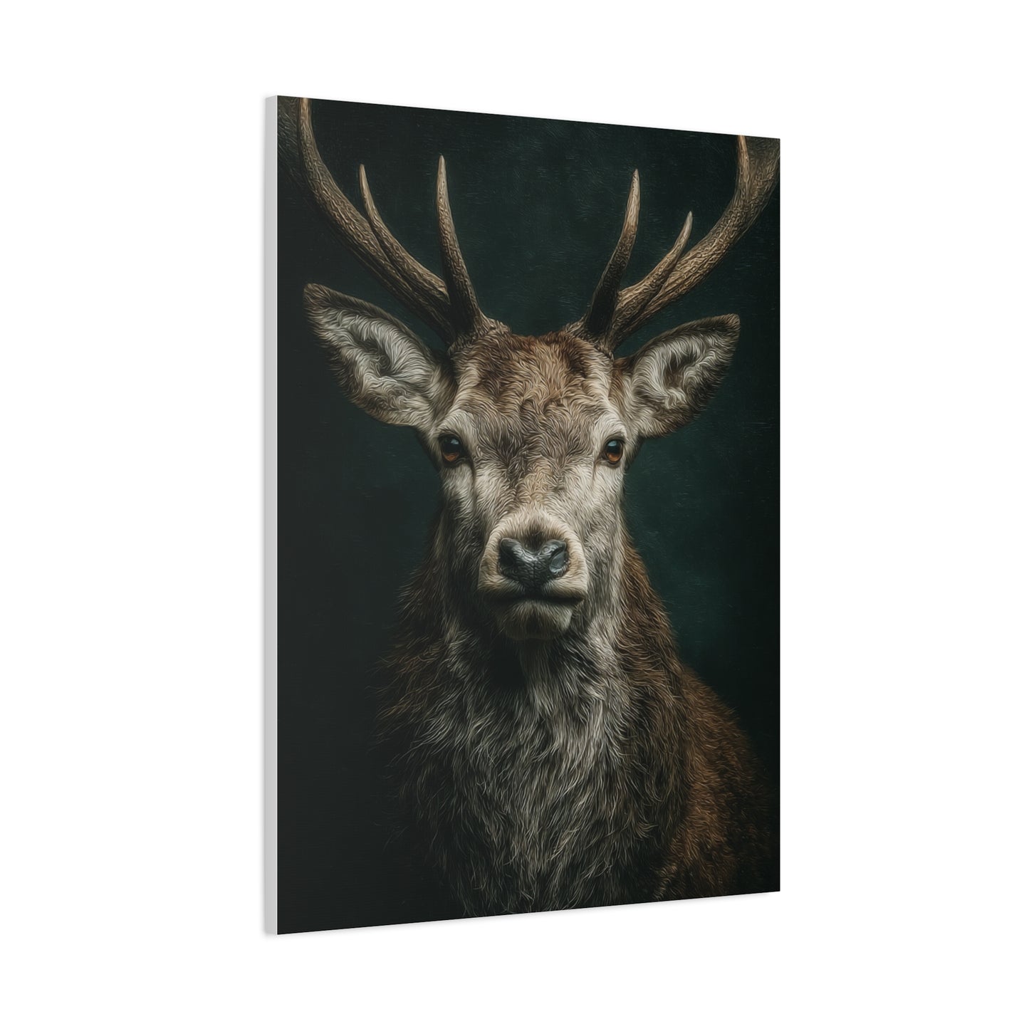 Majestic Crowned Red Stag Portrait Wall Art & Canvas Print