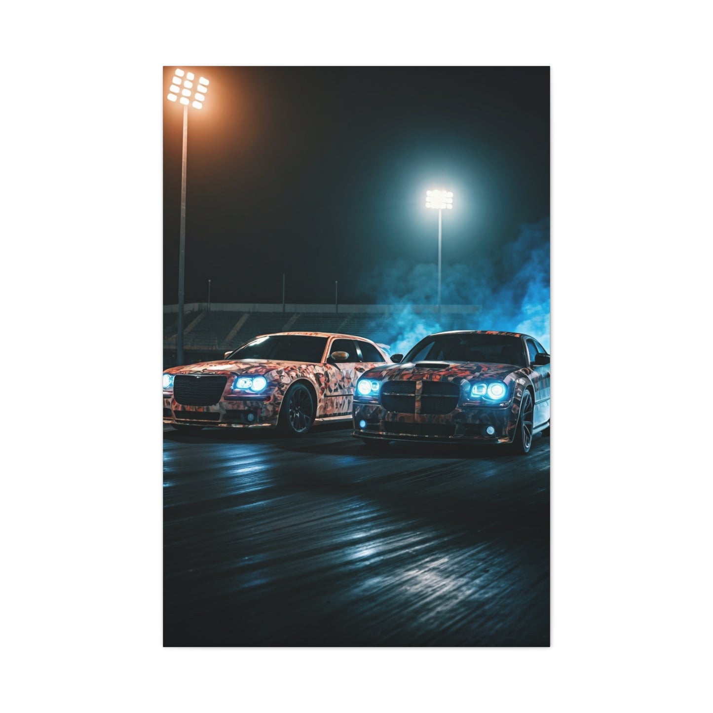 Twin Torque Launch Chrysler 300C SRT 8 vs Dodge Magnum Sleeper Wall Art & Canvas Prints