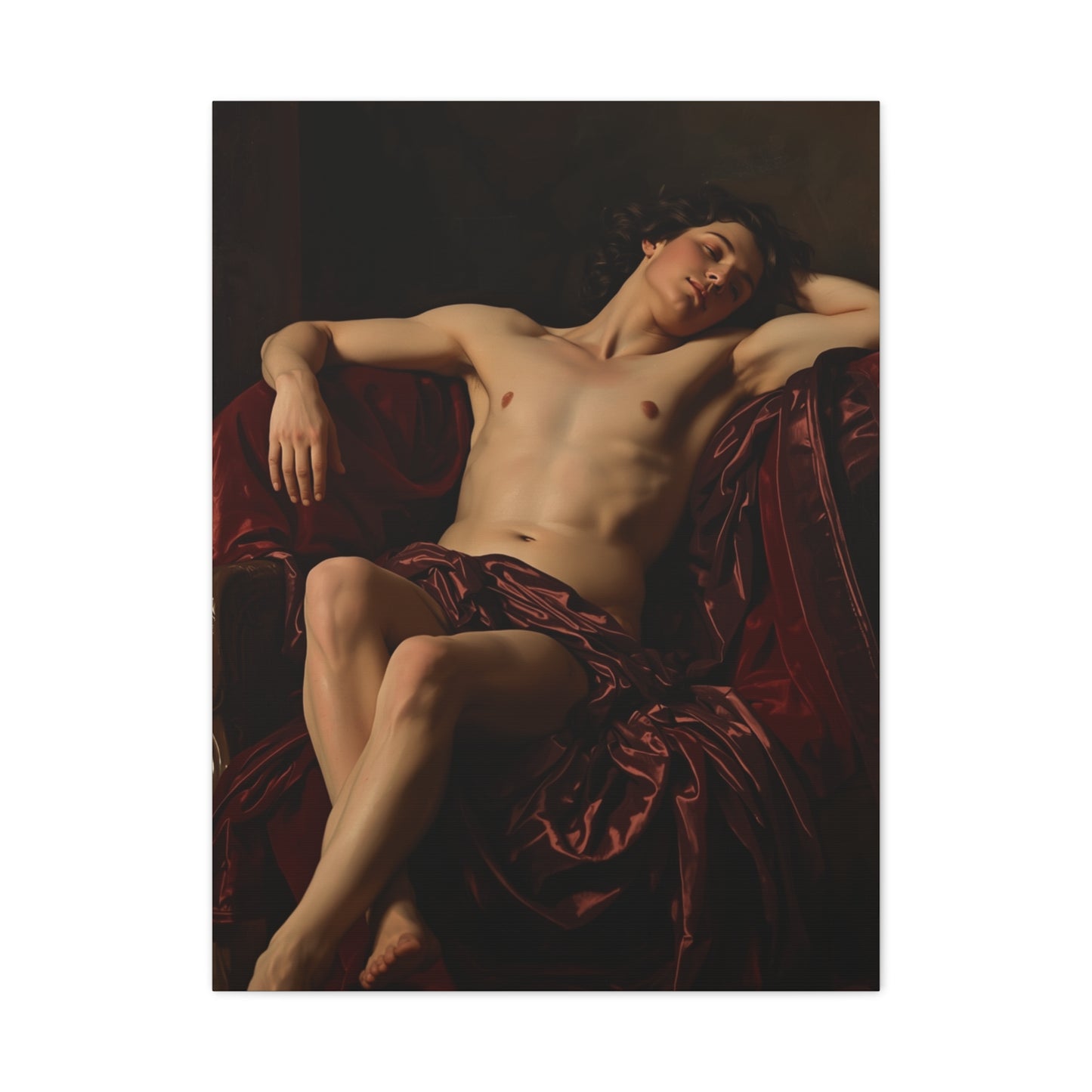 Classical Draped Male Figure Wall Art & Canvas Print