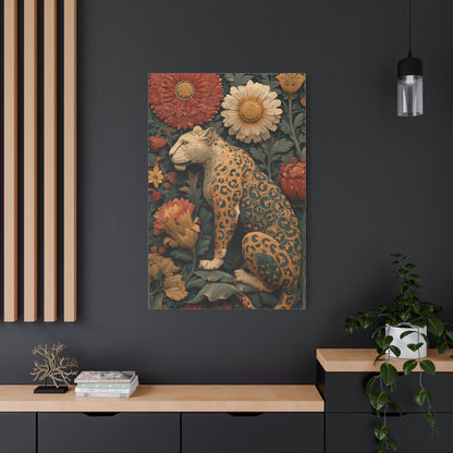 Talavera Jaguar Folk Pattern Wall Art & Canvas Print