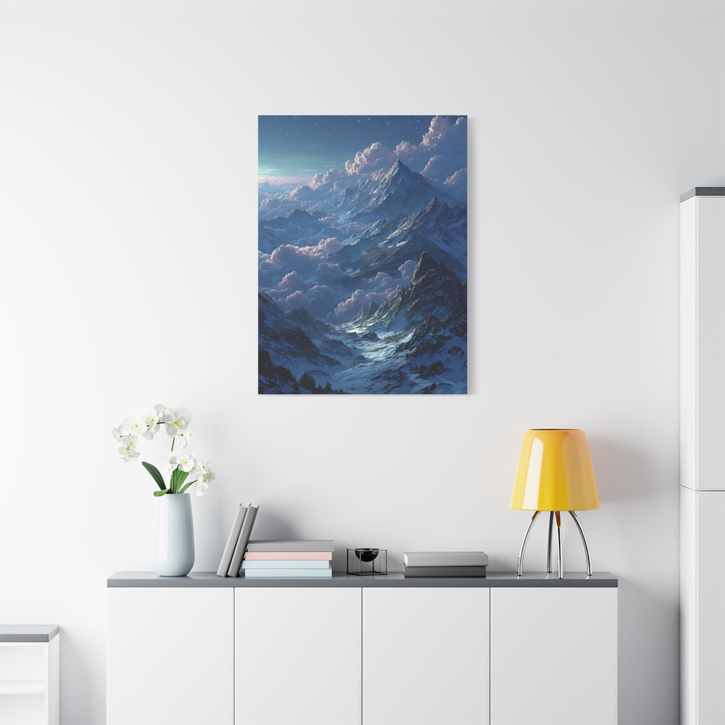 Himalayan Peaks & Cloud Sea Nocturne Wall Art & Canvas Print