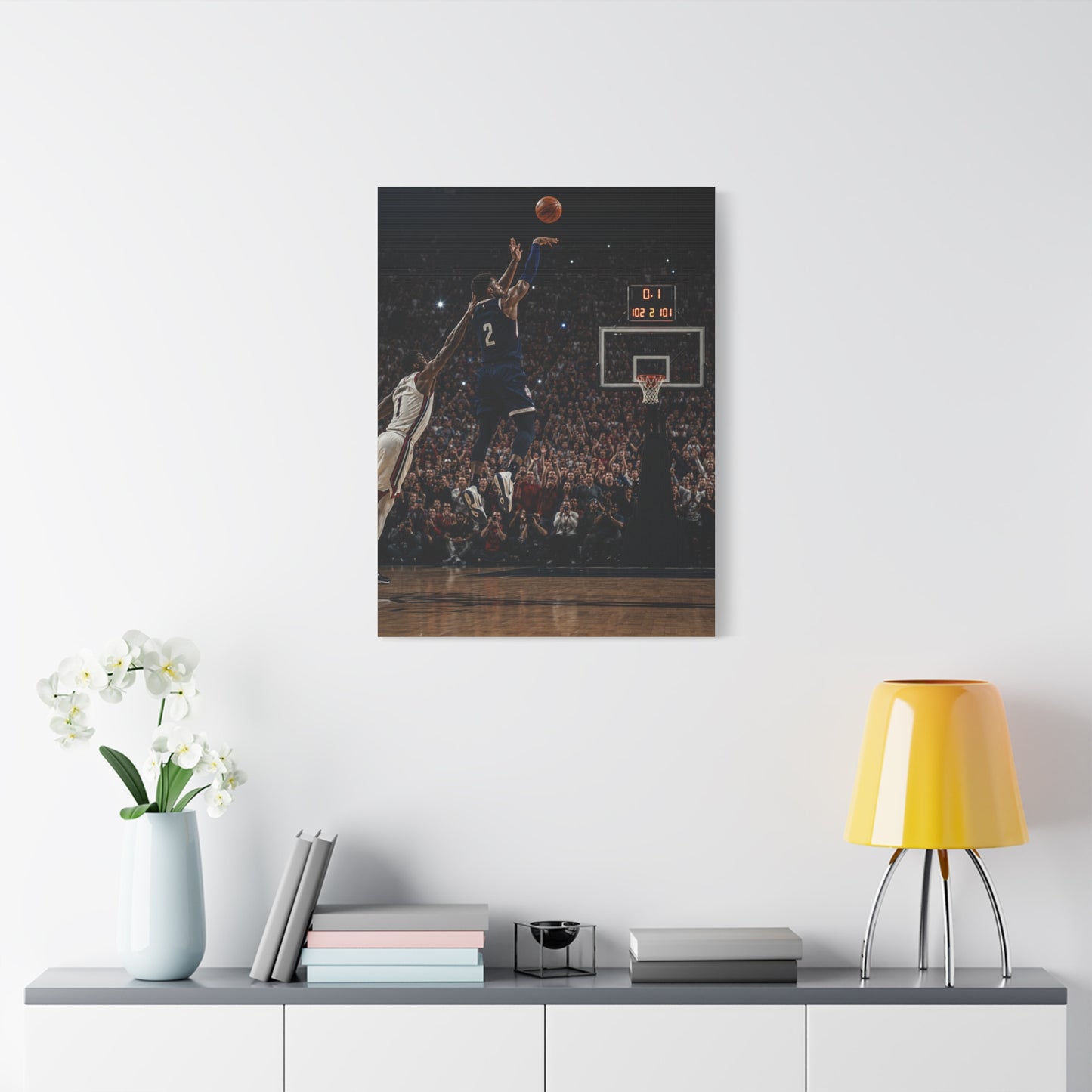 Final Second Game Winner Basketball Sports Wall Art & Canvas Print