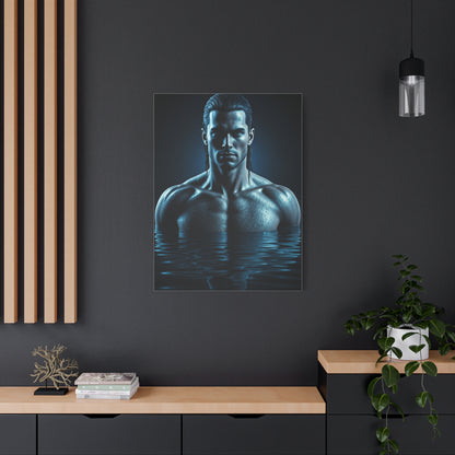 Blue Depth Masculine Form Wall Art & Canvas Prints
