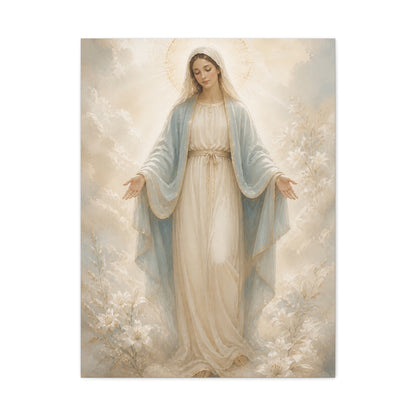 Our Lady of Grace Soft Luminous Portrait Wall Art & Canvas Print