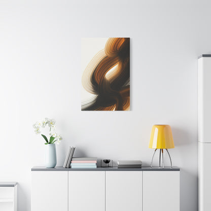 Dark Gold Flow Abstract Wall Art & Canvas Prints