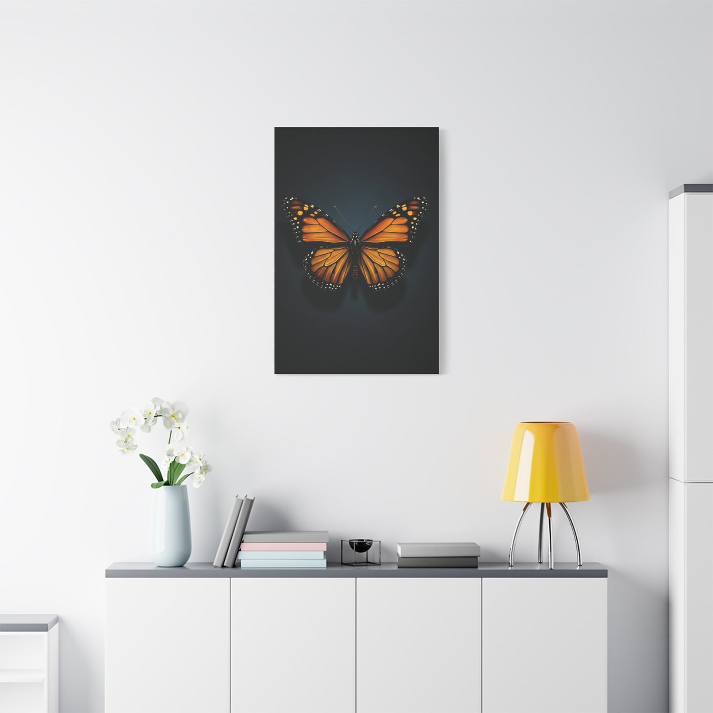 Monarch Butterfly Symmetry Portrait Wall Art & Canvas Prints