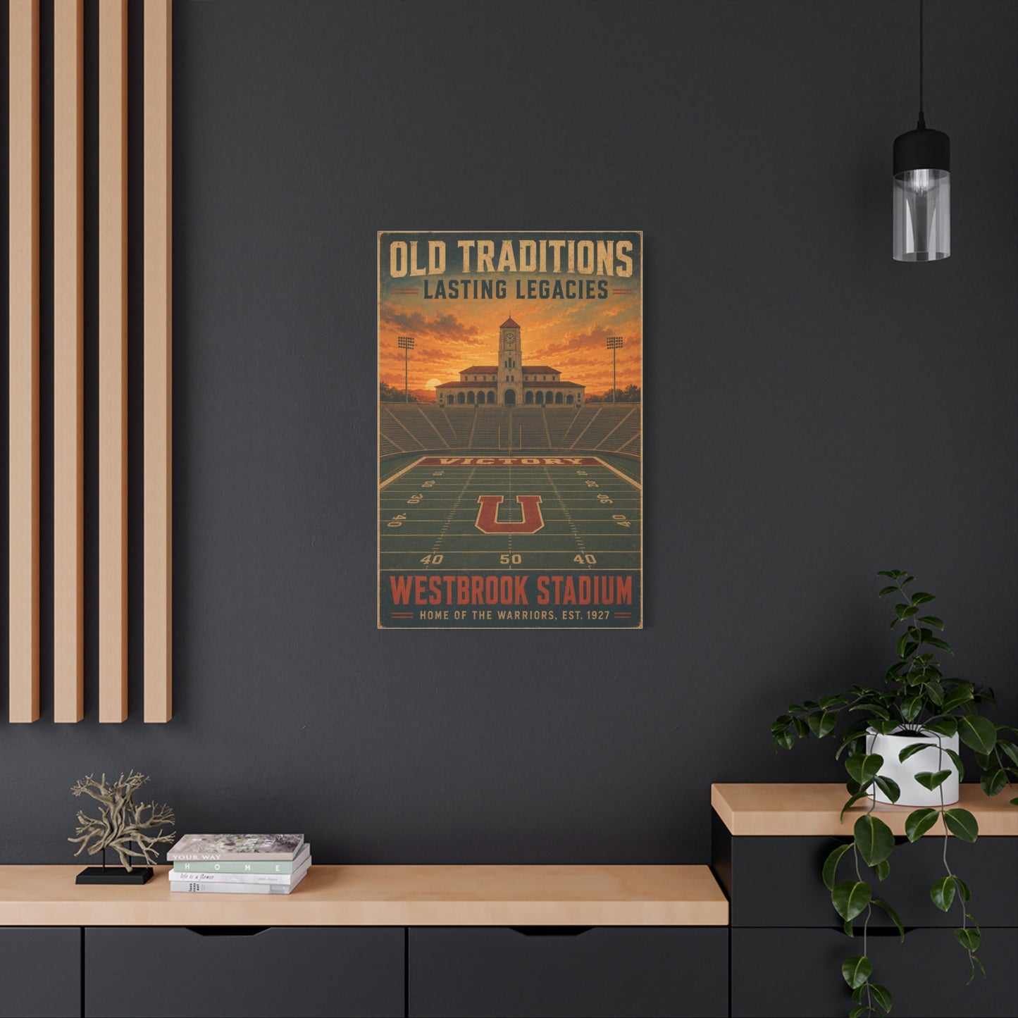 Vintage Stadium Legacy Sports Wall Art & Canvas Print