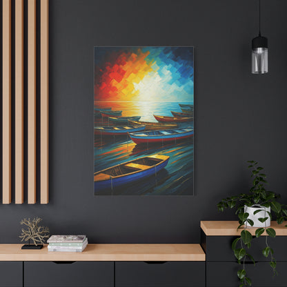Radiant Harbor Reflections Wall Art & Canvas Print